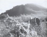 Мамаев Курган. Баки, за которые шли бои в «Окопах Сталинграда».  Фотография  В.П. Некрасова. 1947