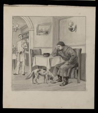 Я.П. Турлыгин. Иллюстрация к рассказу И.С. Тургенева «Муму». 1900-е