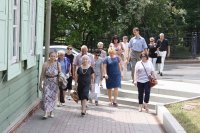 Участники семинара у мемориального дома-музея С.Т.Аксакова (Уфа), 21.06.2016